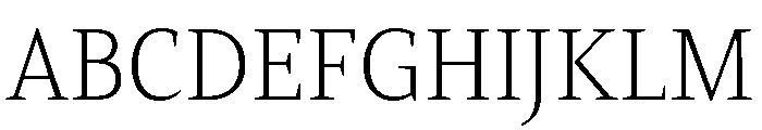 Directa Serif Variable Thin Font UPPERCASE