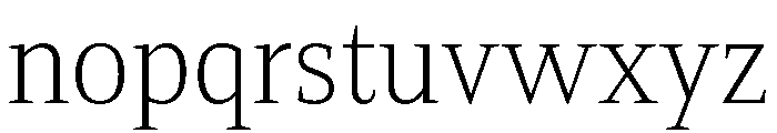Directa Serif Variable Thin Font LOWERCASE