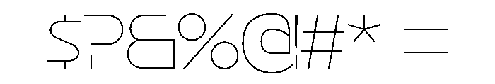 Disalina Extra Light Font OTHER CHARS