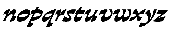 Discordia Extra Bold Italic Font LOWERCASE