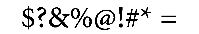 Discordia Medium Font OTHER CHARS