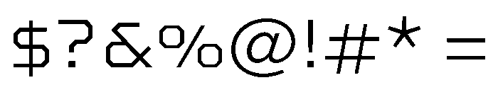Discovery Medium Font OTHER CHARS