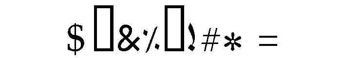 Diwan Muna Regular Font OTHER CHARS