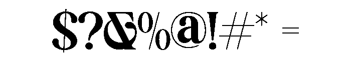 DIORENZA-Regular Font OTHER CHARS