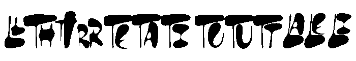 DISPLAY FUNY LIGATTURE Regular Font UPPERCASE