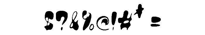 DISPLAY FUNY Regular Font OTHER CHARS