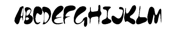 DISPLAY FUNY Regular Font UPPERCASE