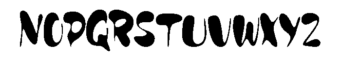 DISPLAY FUNY Regular Font UPPERCASE