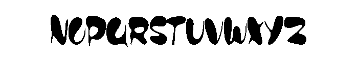 DISPLAY FUNY Regular Font LOWERCASE