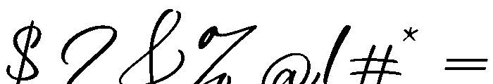 Dialtones Regular Font OTHER CHARS
