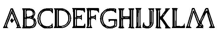 Diamond_Faceted Font UPPERCASE