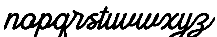 Dianthus Maiden Regular Font LOWERCASE