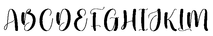 Diary Rainbow Font UPPERCASE