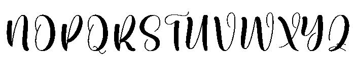 Diary Rainbow Font UPPERCASE