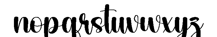 Diary Rainbow Font LOWERCASE