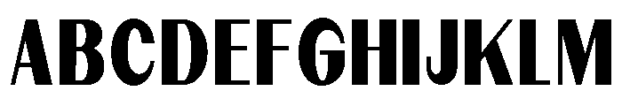 Dietary Black Semi Condensed Font UPPERCASE