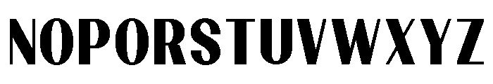 Dietary Black Semi Condensed Font UPPERCASE