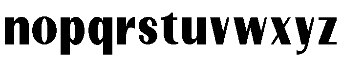 Dietary Black Semi Condensed Font LOWERCASE