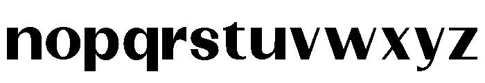 Dietary Black Semi Expanded Font LOWERCASE