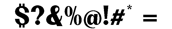 Dietary Black Font OTHER CHARS