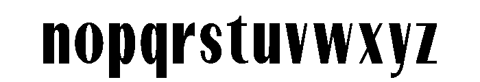Dietary Bold Condensed Font LOWERCASE