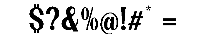 Dietary Bold Semi Condensed Font OTHER CHARS
