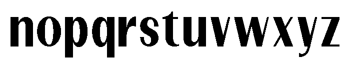 Dietary Bold Semi Condensed Font LOWERCASE