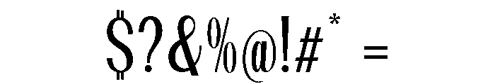 Dietary Condensed Font OTHER CHARS