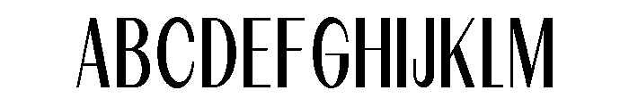 Dietary Condensed Font UPPERCASE