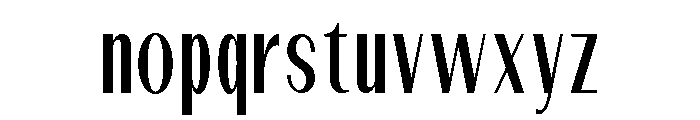 Dietary Condensed Font LOWERCASE