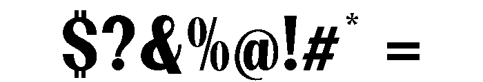Dietary ExtBd SemiCond Font OTHER CHARS