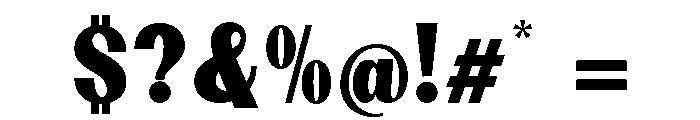 Dietary ExtBlk SemiCond Font OTHER CHARS