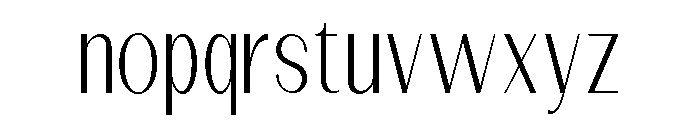 Dietary ExtLt SemiCond Font LOWERCASE