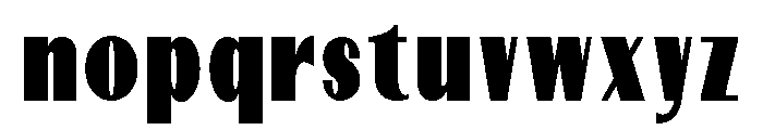 Dietary Extra Black Condensed Font LOWERCASE