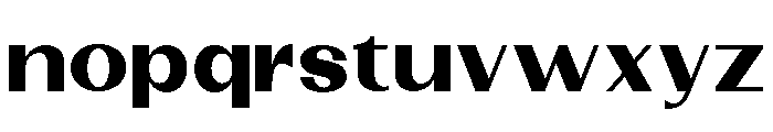 Dietary Extra Black Expanded Font LOWERCASE