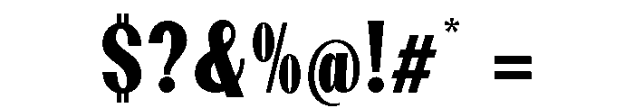Dietary Extra Bold Condensed Font OTHER CHARS