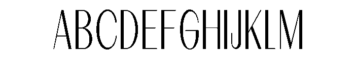 Dietary Extra Light Condensed Font UPPERCASE