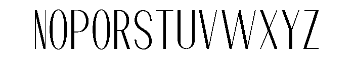 Dietary Extra Light Condensed Font UPPERCASE