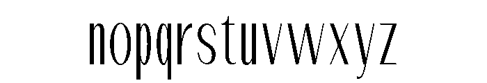 Dietary Extra Light Condensed Font LOWERCASE