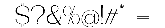 Dietary Extra Light Expanded Font OTHER CHARS