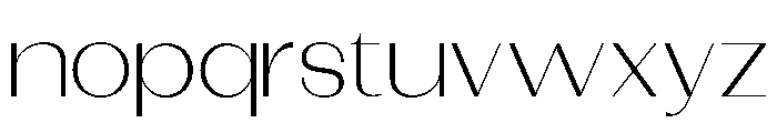 Dietary Extra Light Expanded Font LOWERCASE