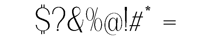 Dietary Extra Light Font OTHER CHARS