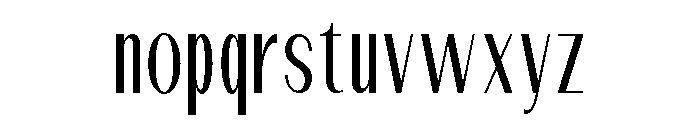 Dietary Light Condensed Font LOWERCASE