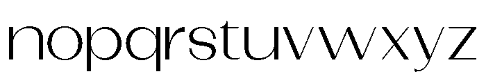 Dietary Light Expanded Font LOWERCASE