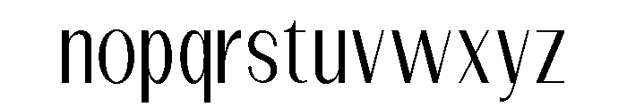 Dietary Light Semi Condensed Font LOWERCASE
