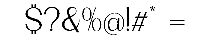 Dietary Light Semi Expanded Font OTHER CHARS