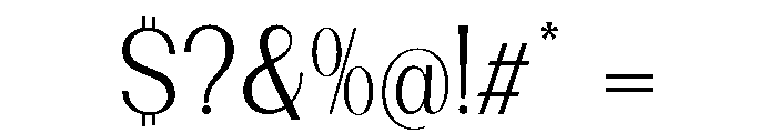 Dietary Light Font OTHER CHARS