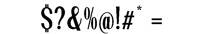 Dietary Medium Condensed Font OTHER CHARS