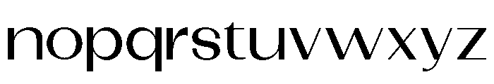 Dietary Medium Expanded Font LOWERCASE