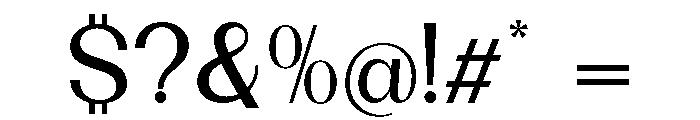 Dietary Medium Semi Expanded Font OTHER CHARS